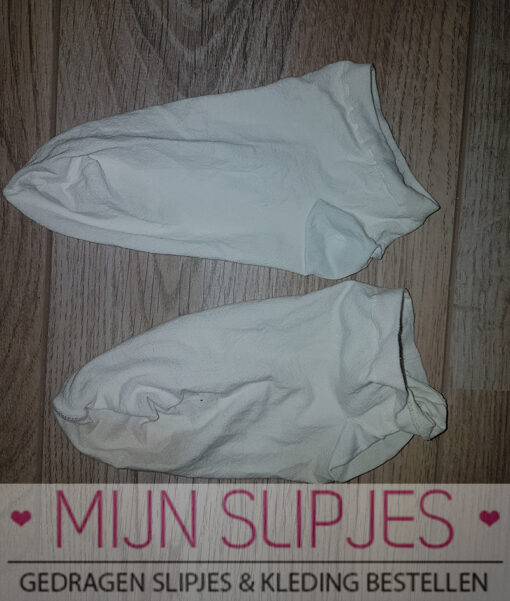 Gedragen Dunne Sportsokken (wit en huidkleur)