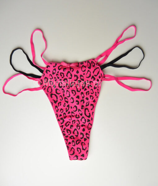 Sexy Luipaard String Roze
