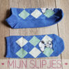 Blauwe Snoopy sneakersokjes