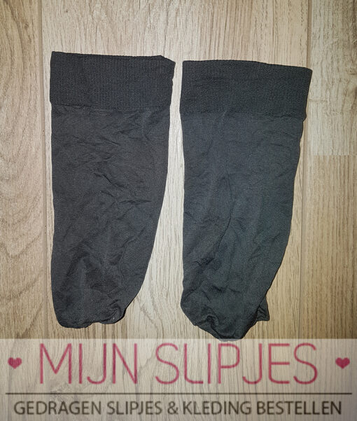 Gedragen pantysokjes in 60 denier grijs
