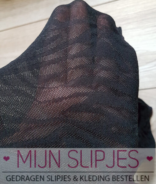 Gedragen zebraprint panty