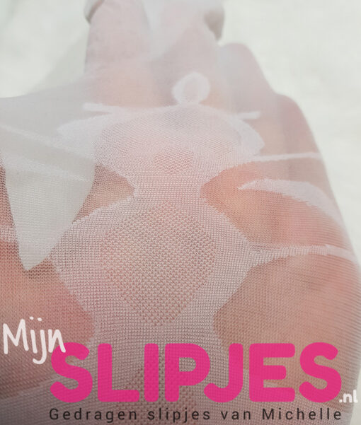 Leuke witte gedragen pantysokken - Afbeelding 2