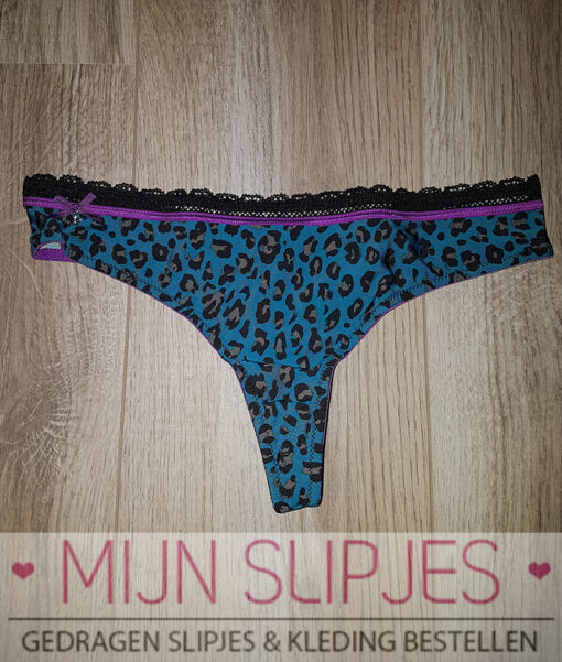 Luipaardprint merk string