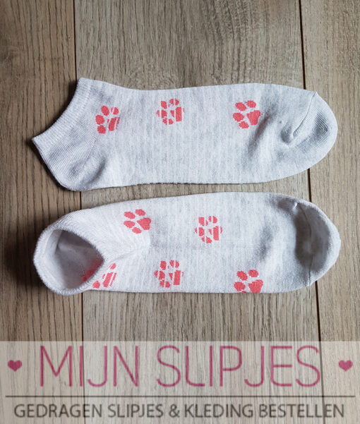 Schattige sneakersokjes met kattenpootjes