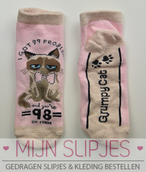 Sneakersokjes grumpy cat