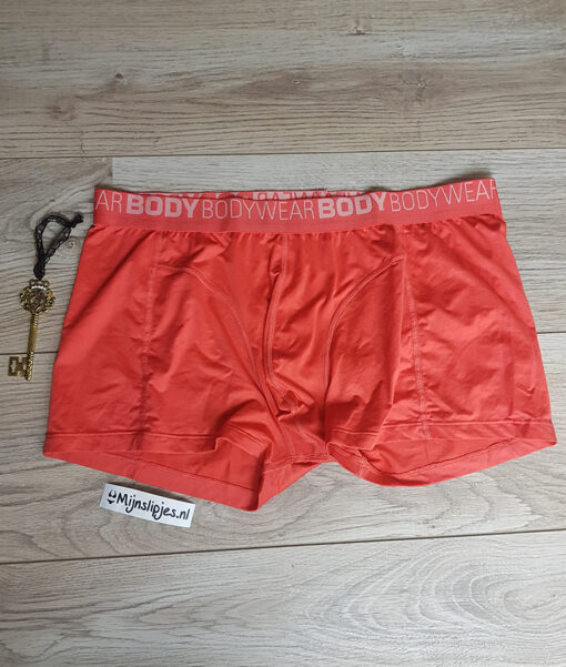 Zachte oranje heren boxer