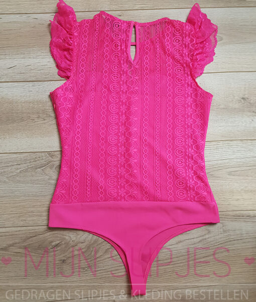 Gedragen roze body - Afbeelding 3