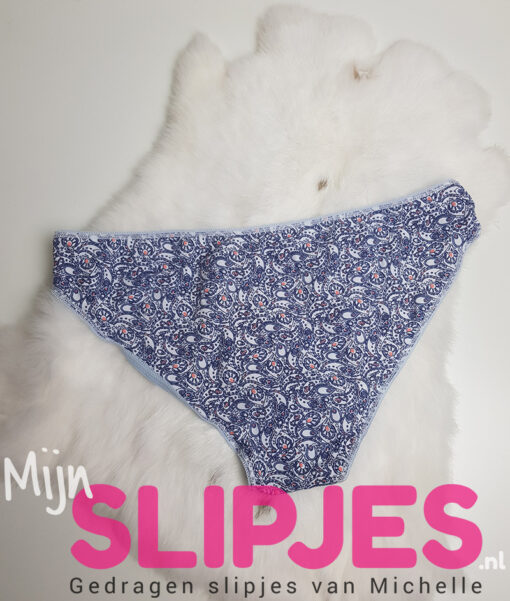 Blauw gedragen slipje met leuke print - Afbeelding 3