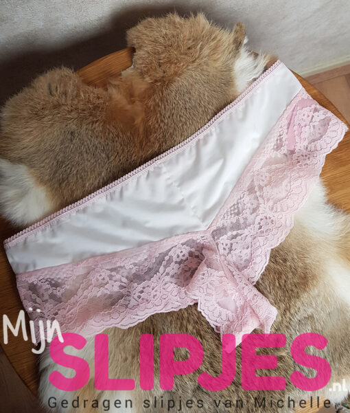 Wit met roze kanten hipster - Afbeelding 2