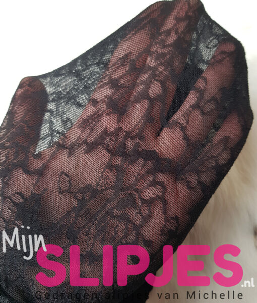 Gedragen panty met leuk bloemenmotief - Afbeelding 3